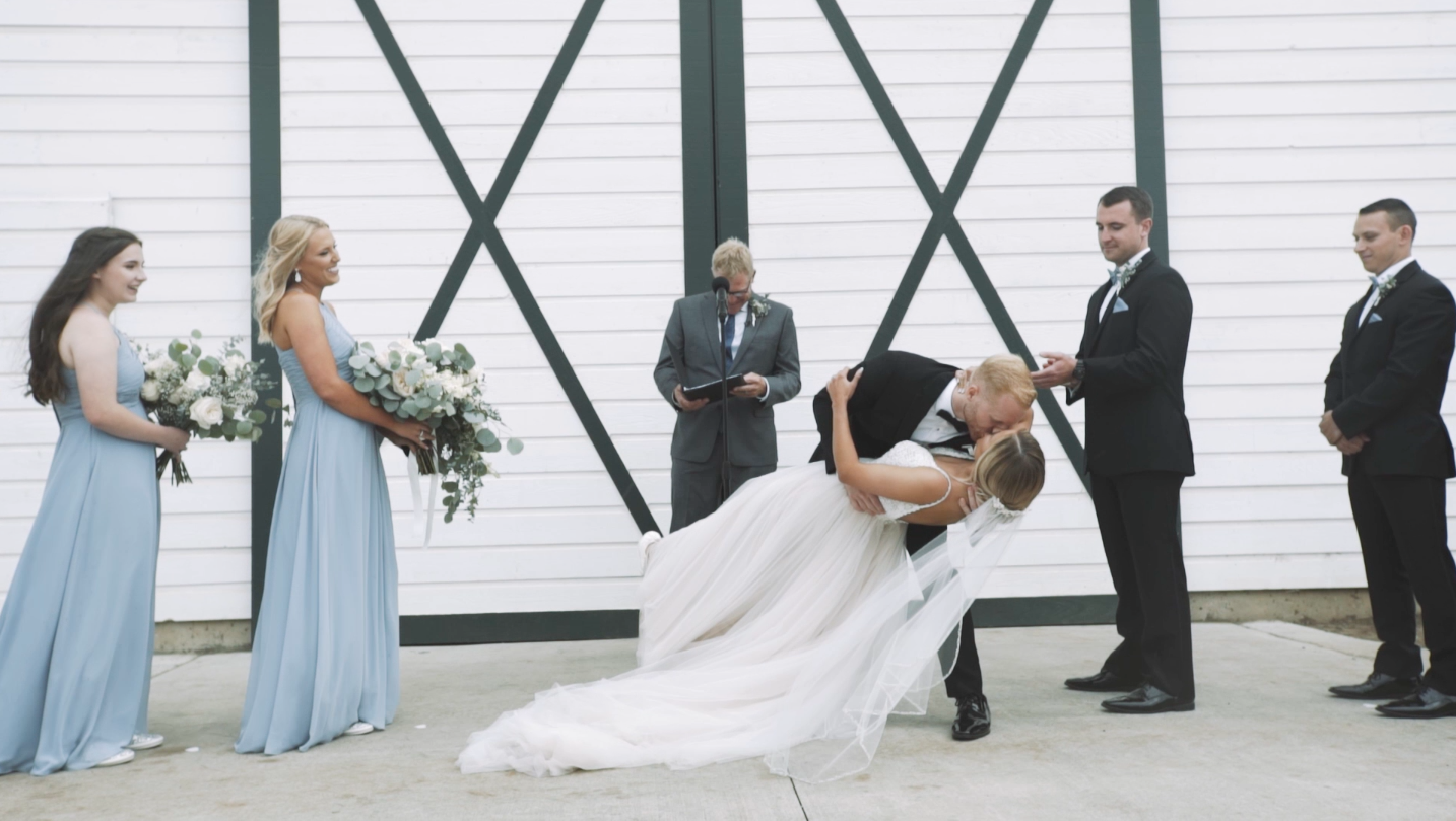 Image from wedding film by Fireside Media - Wedding videographer at the Butler Barn in Beaverton, Oregon